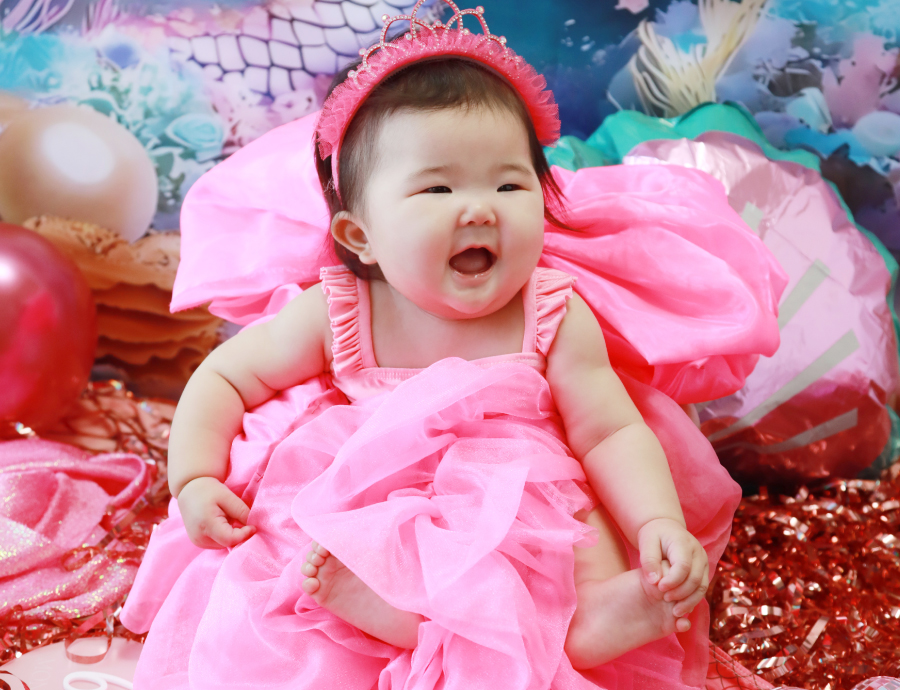 お宮参り、赤ちゃんの写真